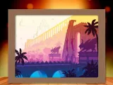 Hanging Gardens Of Babylon shadow box-0