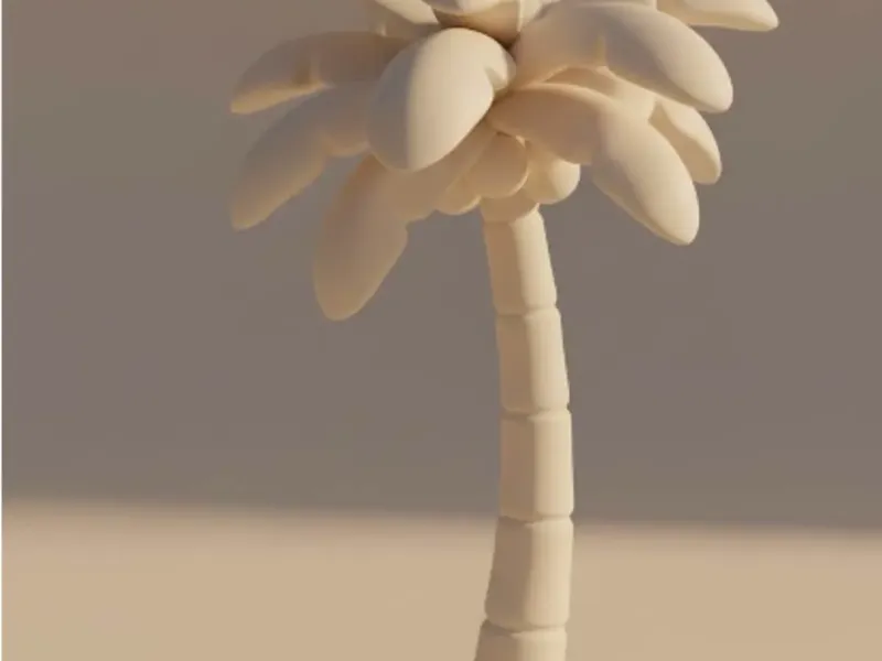 Palm decoration for childrens room