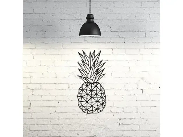 Pineapple wall sculpture 2D