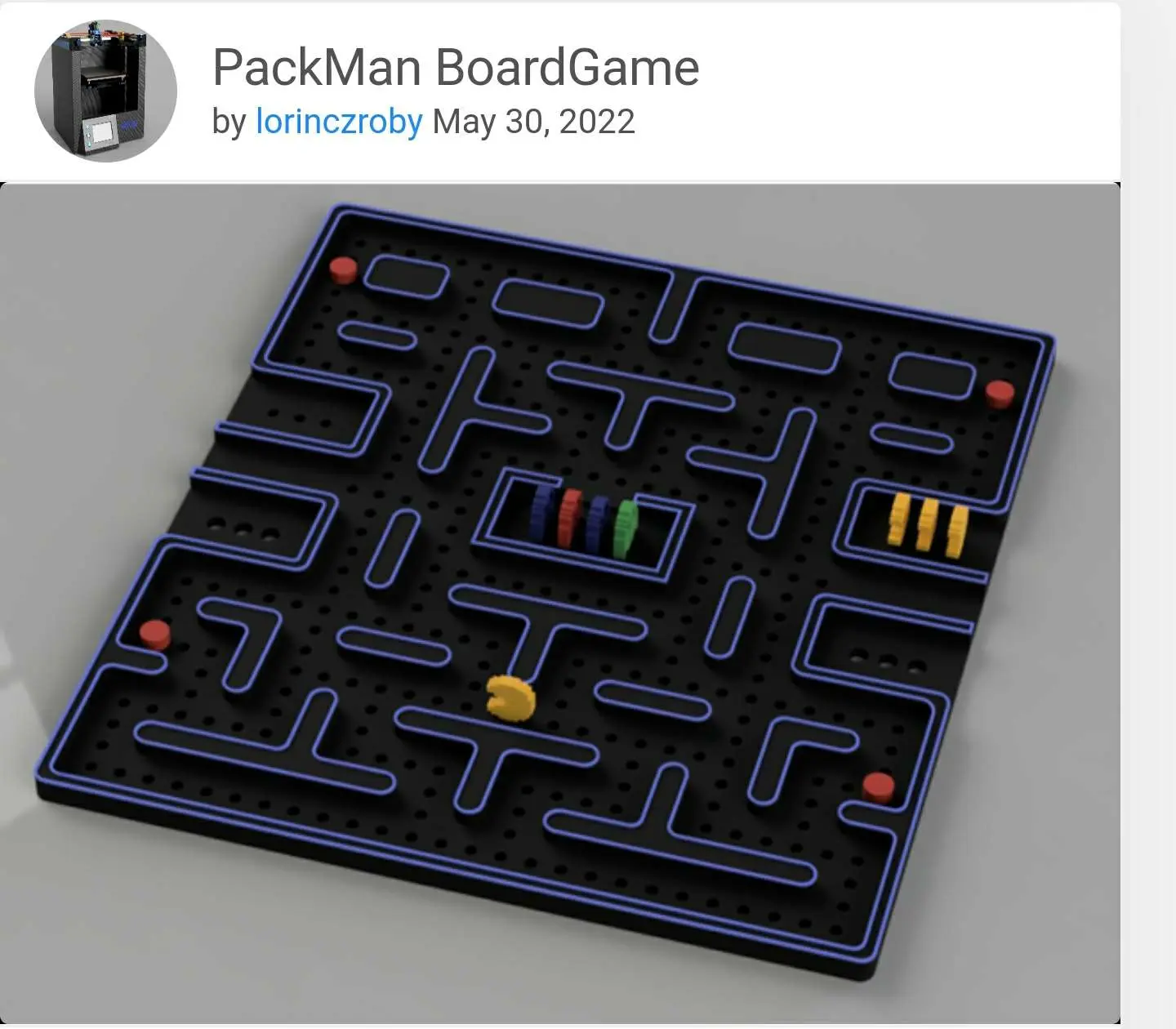 pac-man board game