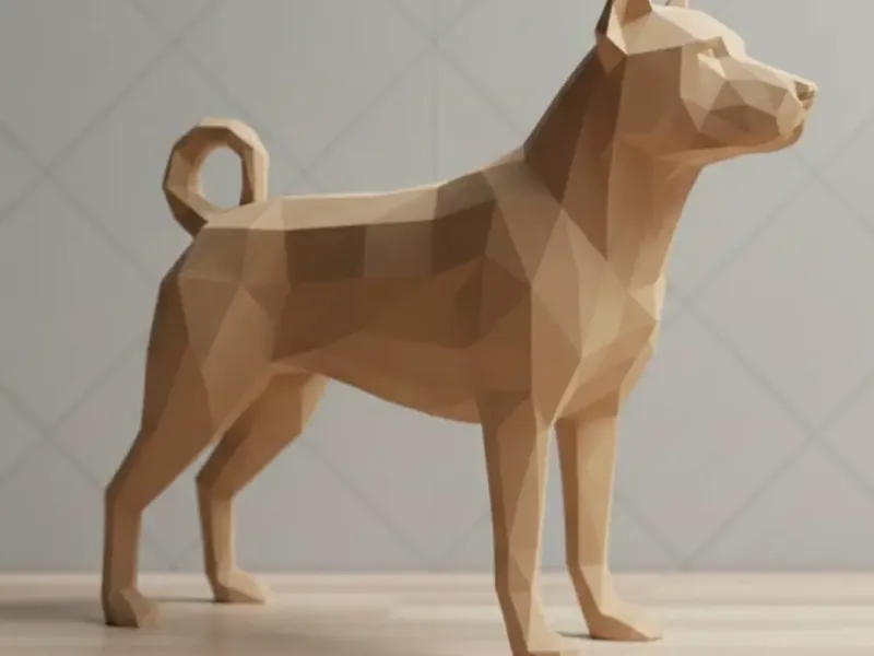 Pitbull- Low Poly