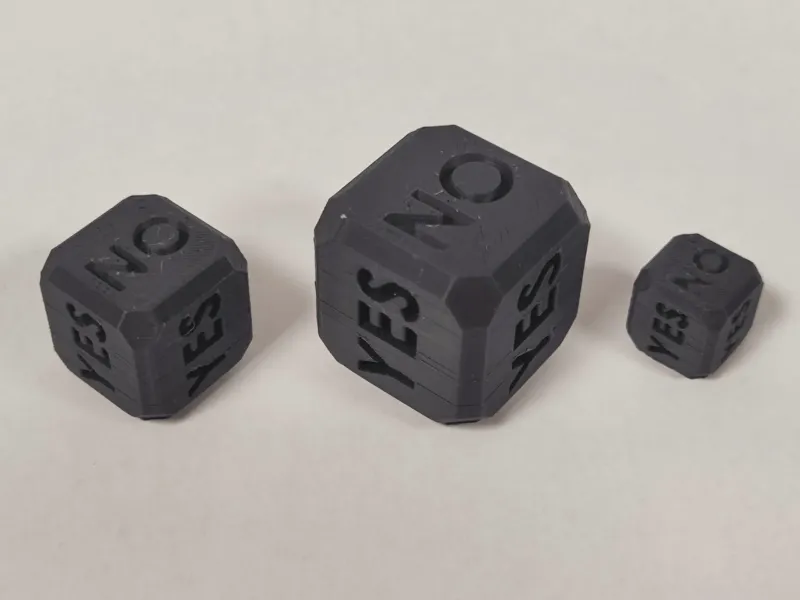 Ultimate Decision Dice | YES/NO Set (3 Sizes)