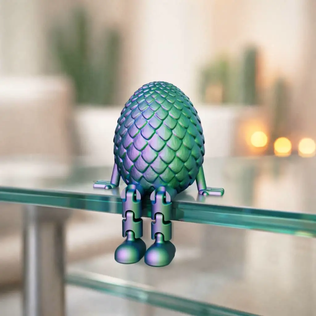 Flexi Dragon Egg | Articulated Easter Decor