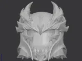 Obsidian Warden Helmet Bust-5