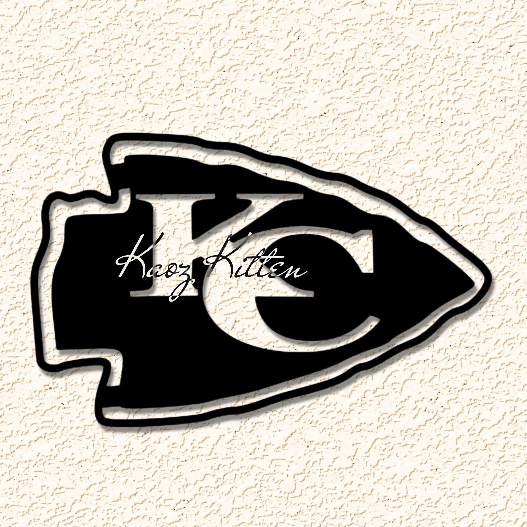 kansas city chiefs logo symbol wall art home decor