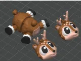 Articulated Reindeer STL & 3MF – Flexi Print in place animal-5