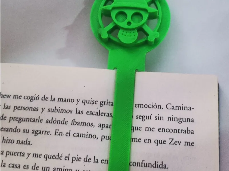 Marcador de página de One Piece.