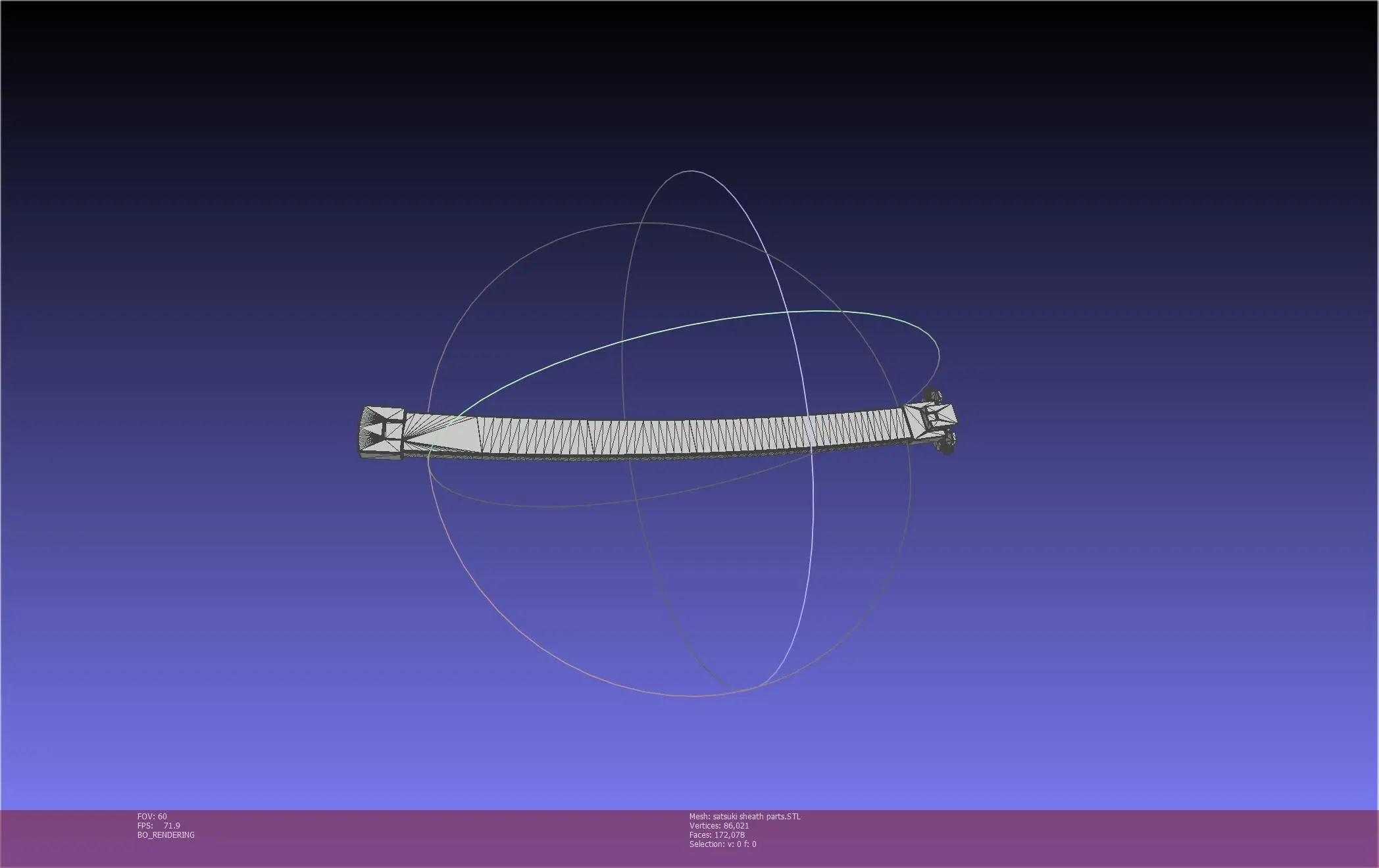 Kill La Kill Satsuki Sword And Sheath Printable Assembly