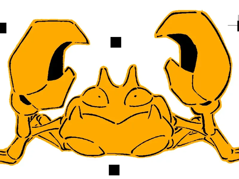 098 Stencil Krabby + 2D