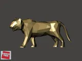 Low-Poly 3D Model - Tiger 低面數-老虎-2