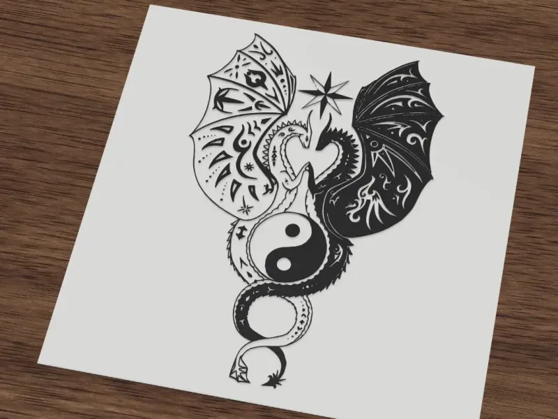 Yin Yang Dragons Fantasy Balance