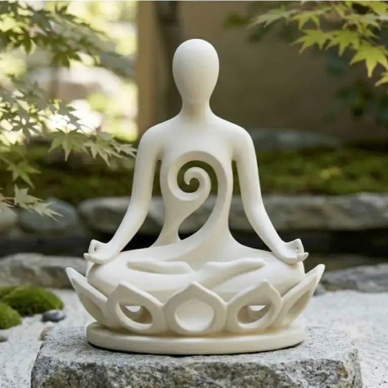 Abstract Zen Lotus Meditator