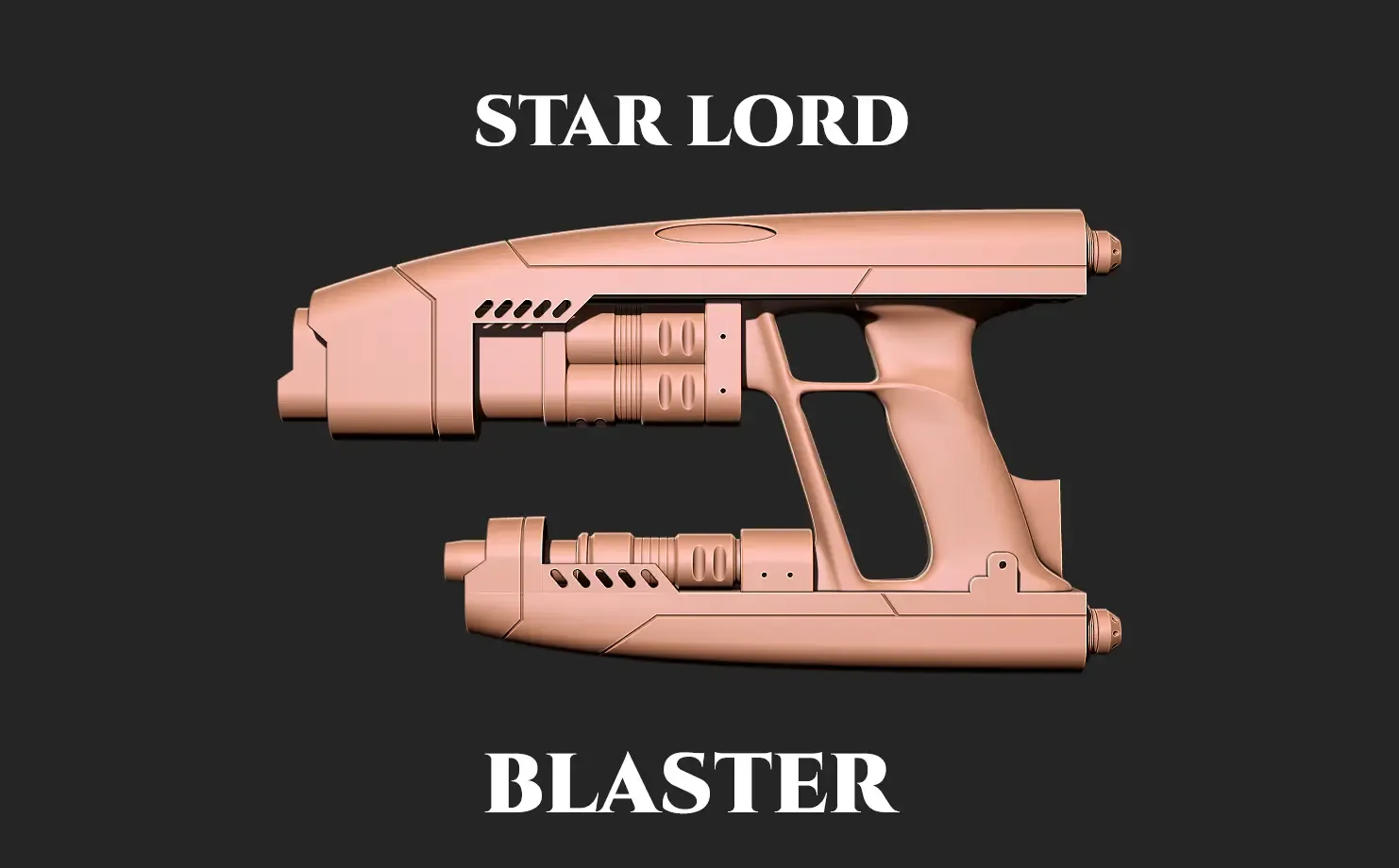 Star lord blaster 3d print model