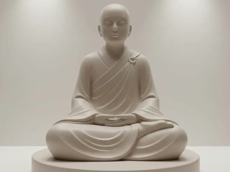 Serene Monk - 3D Print