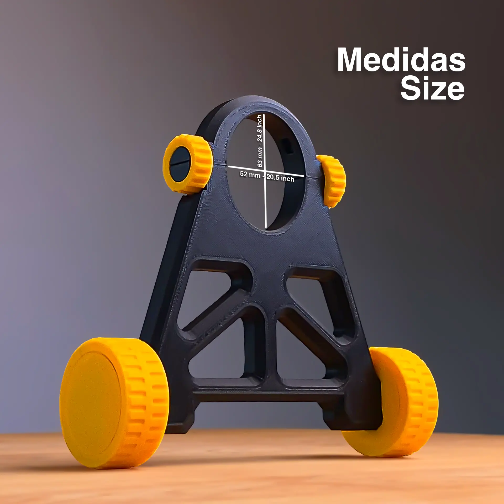 VERTICAL SCOOTER SUPPORT WITHOUT SCREWS