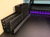 Slim Desk Organizer - Hex Pattern-1