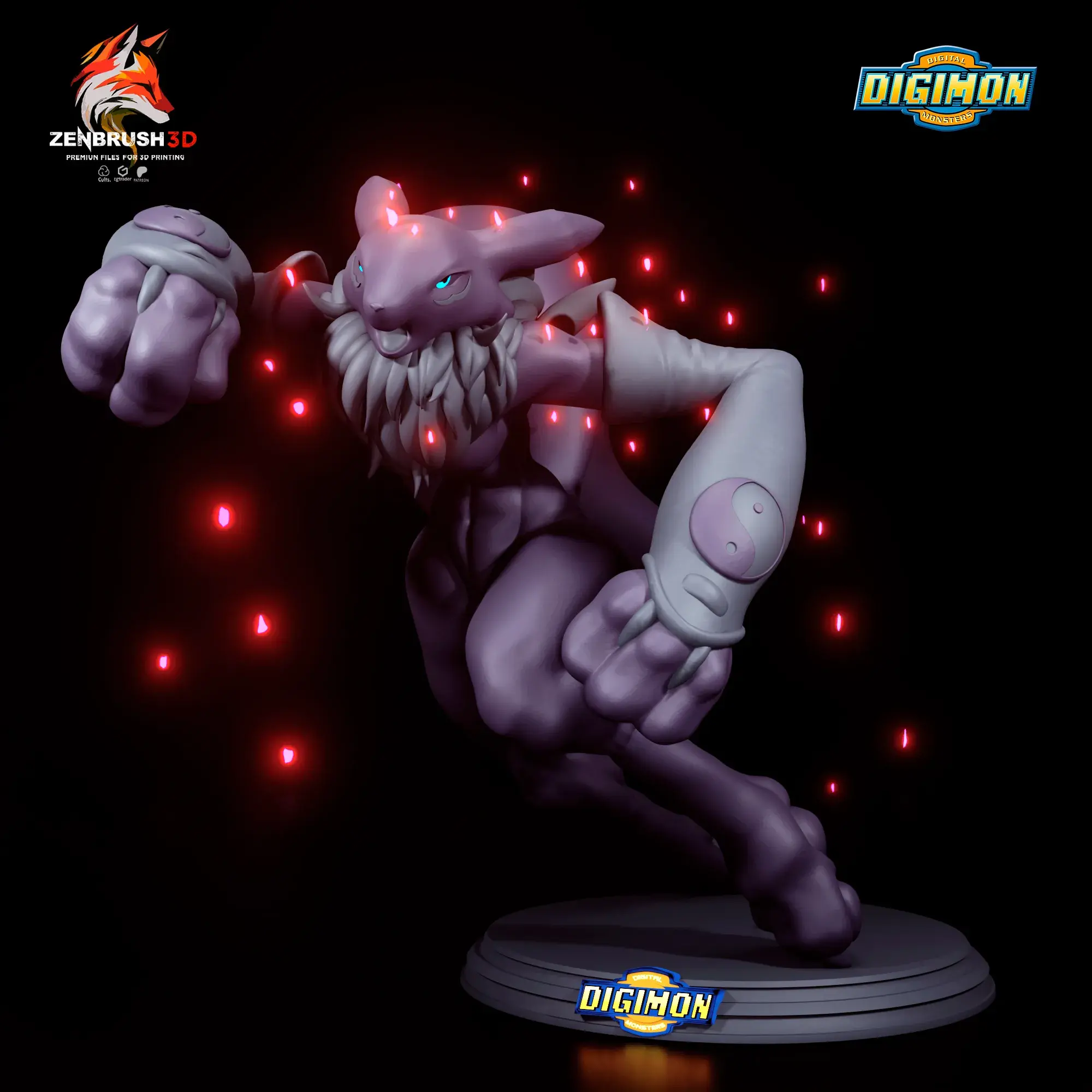 DIGIMON - RENAMON + IMPRESIÓN 3D NFSW