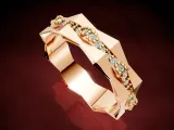 Rhombus geometric Diamond Ring-5