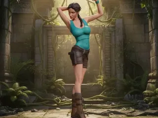 Lara Croft - Statue
