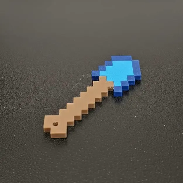 minecraft shovel keyring