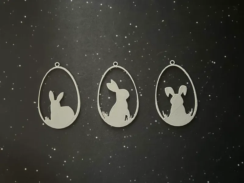 Easter Bunny Hanging Easter Eggs