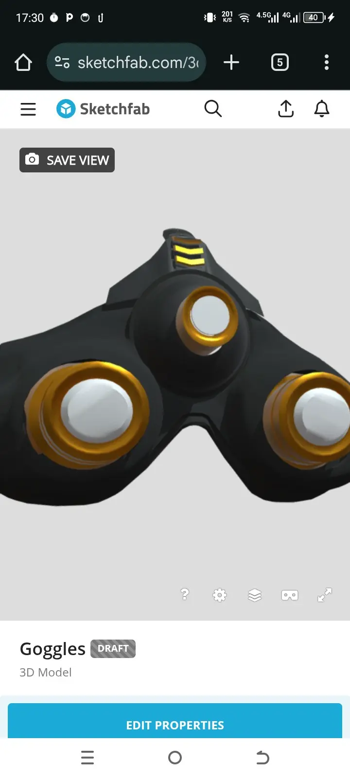 Cosplay STL Download - Elegant Predator theme Goggles by LUKANDA21