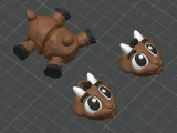 Cute Flexi Goat, STL & 3MF File (Digital Download)-7