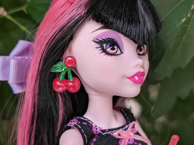 Ohrringe Kirsche für Monster High