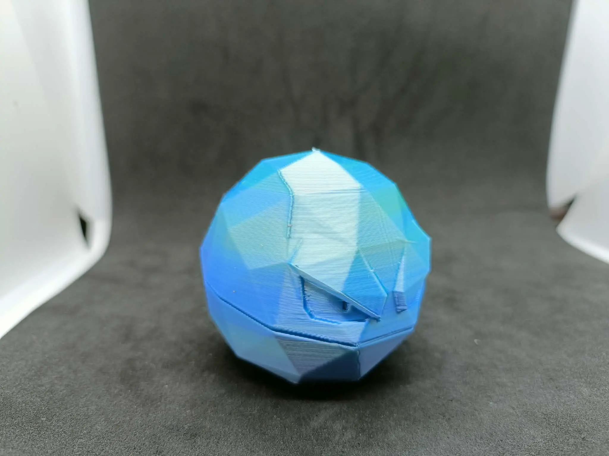 Low Poly Voltorb Pokemon Inspired Figure