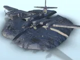 Airplane carcass of crashed Petlyakov Pe-8 - WW2 terrain-1