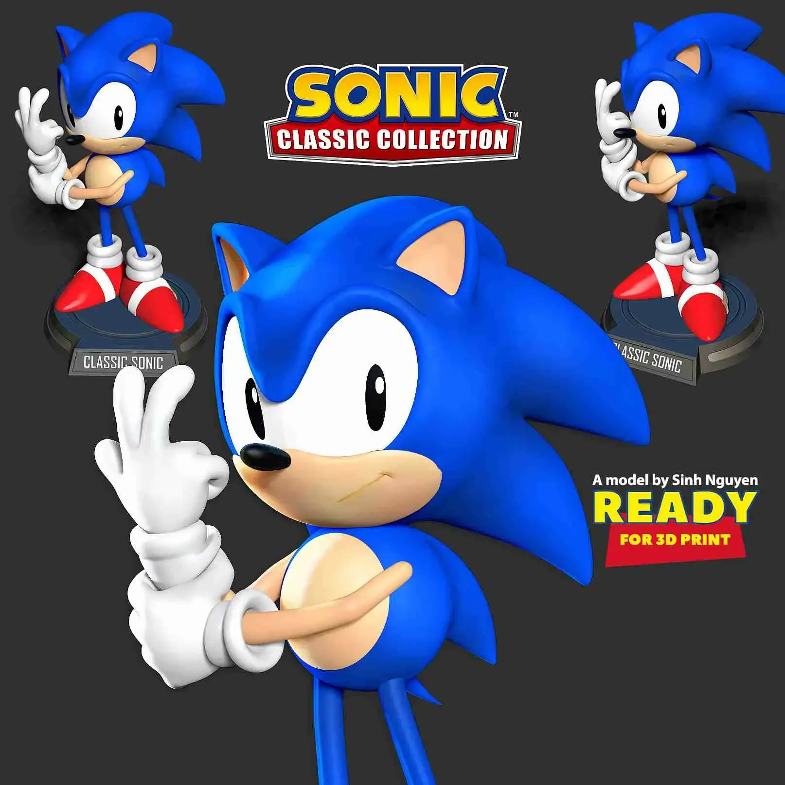 Classic Sonic the hedgehog