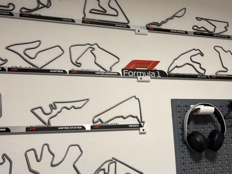 F1 tracks circuits 2025 (from kamteix Makersworld)