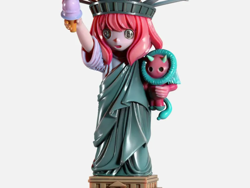 Anya Forger Liberty Statue Fan Art