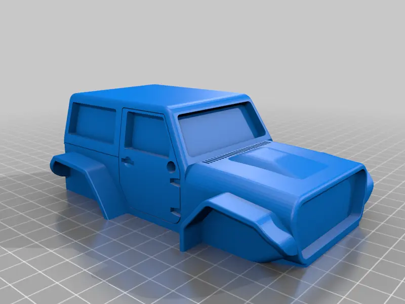 2-door JEEP Wrangler - fully printable