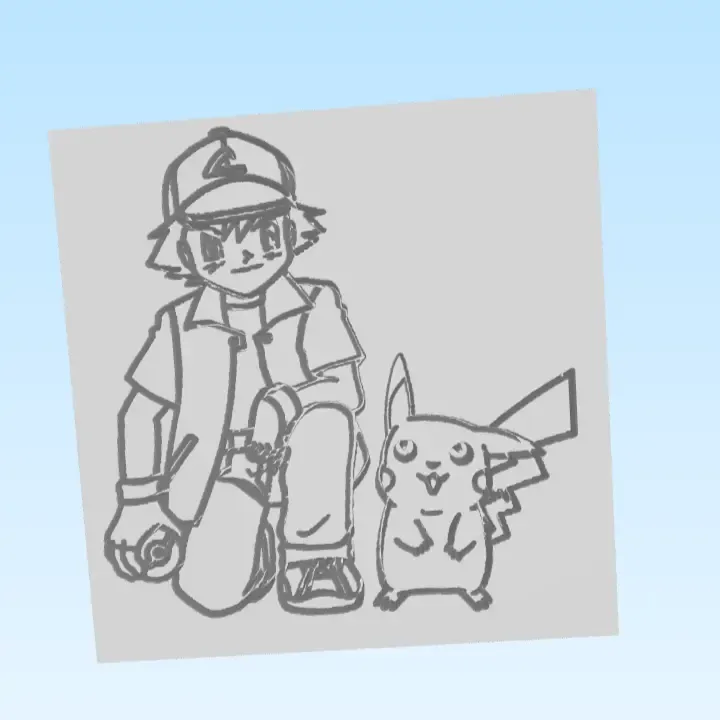 Ash und Pikachu POKÉMON