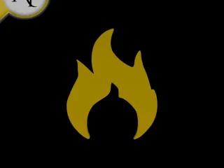 Simple Flame Symbol - 2D Art