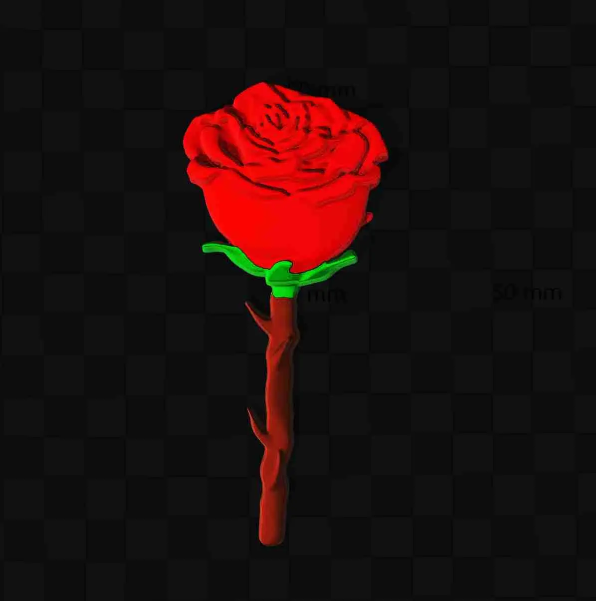Digital Art STL Download - Red Roseby SyzGuru11