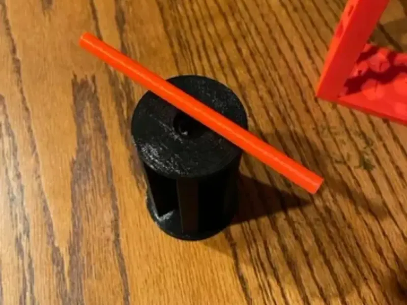 simple shaft for spool holders on Lack enclosure 