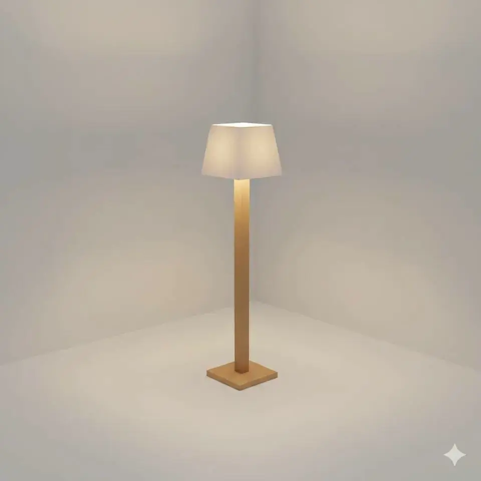 Low Poly Floor Lamp 3D Model