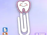 Paperclip Happy tooth - bookmark-1