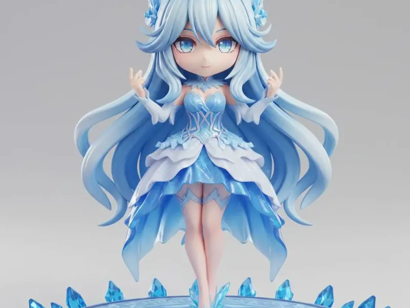 Glacia Everfrost – Chibi Ice Queen