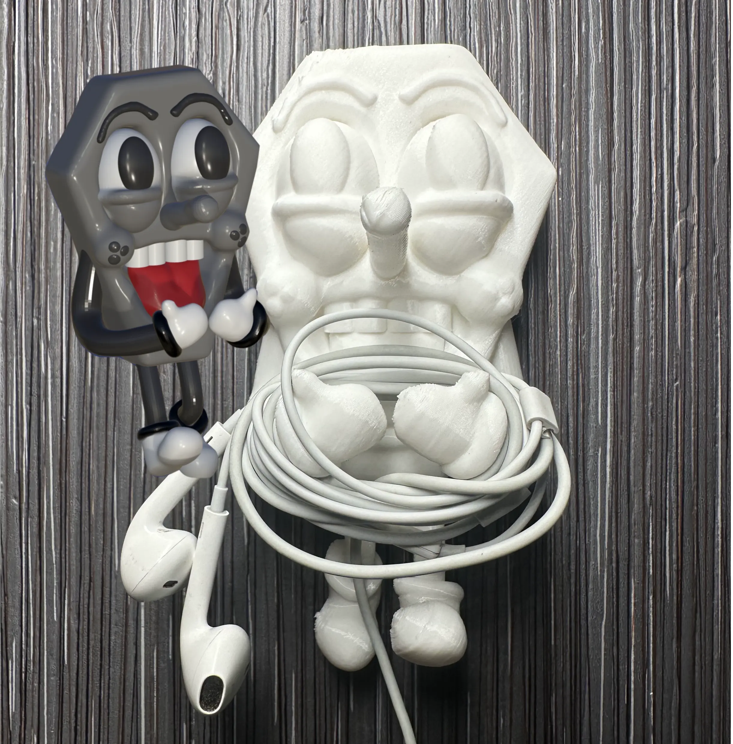 Coffin earbud organizer