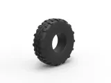 Military truck tire 6 Scale 1:25-1