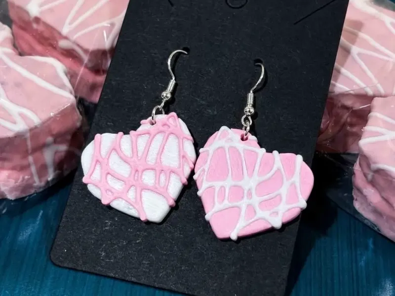 Valentine's Day Earrings | Little Debbie Heart Cakes