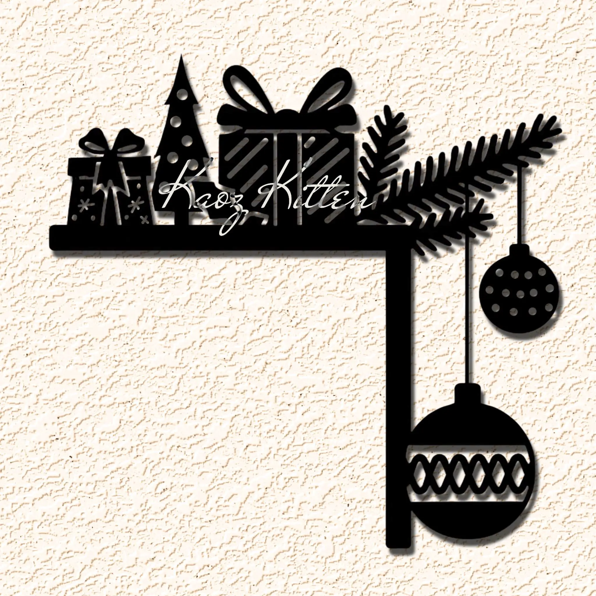 presents christmas holiday decor door topper