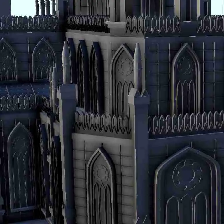 Gothic church 6 - scenery medieval miniatures warhammer