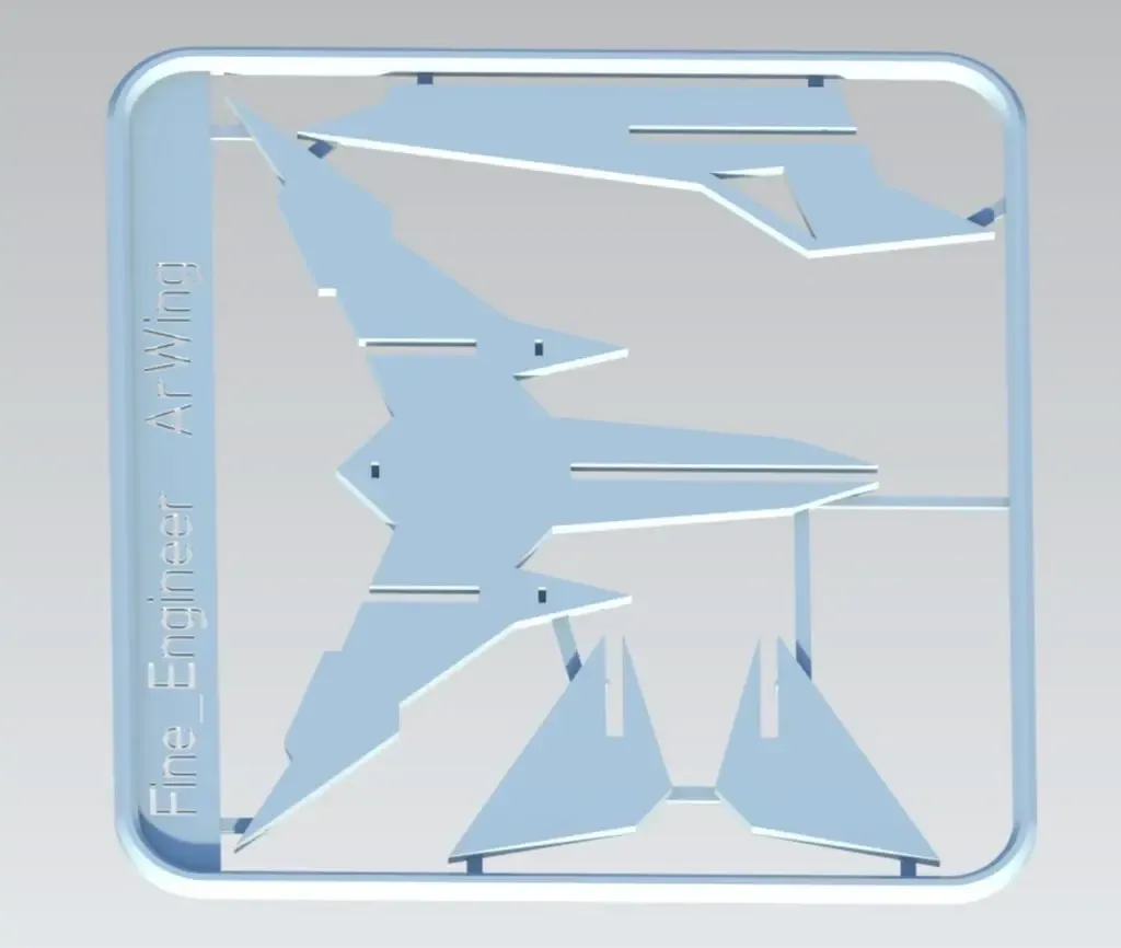 Starfox AR-Wing Kit card