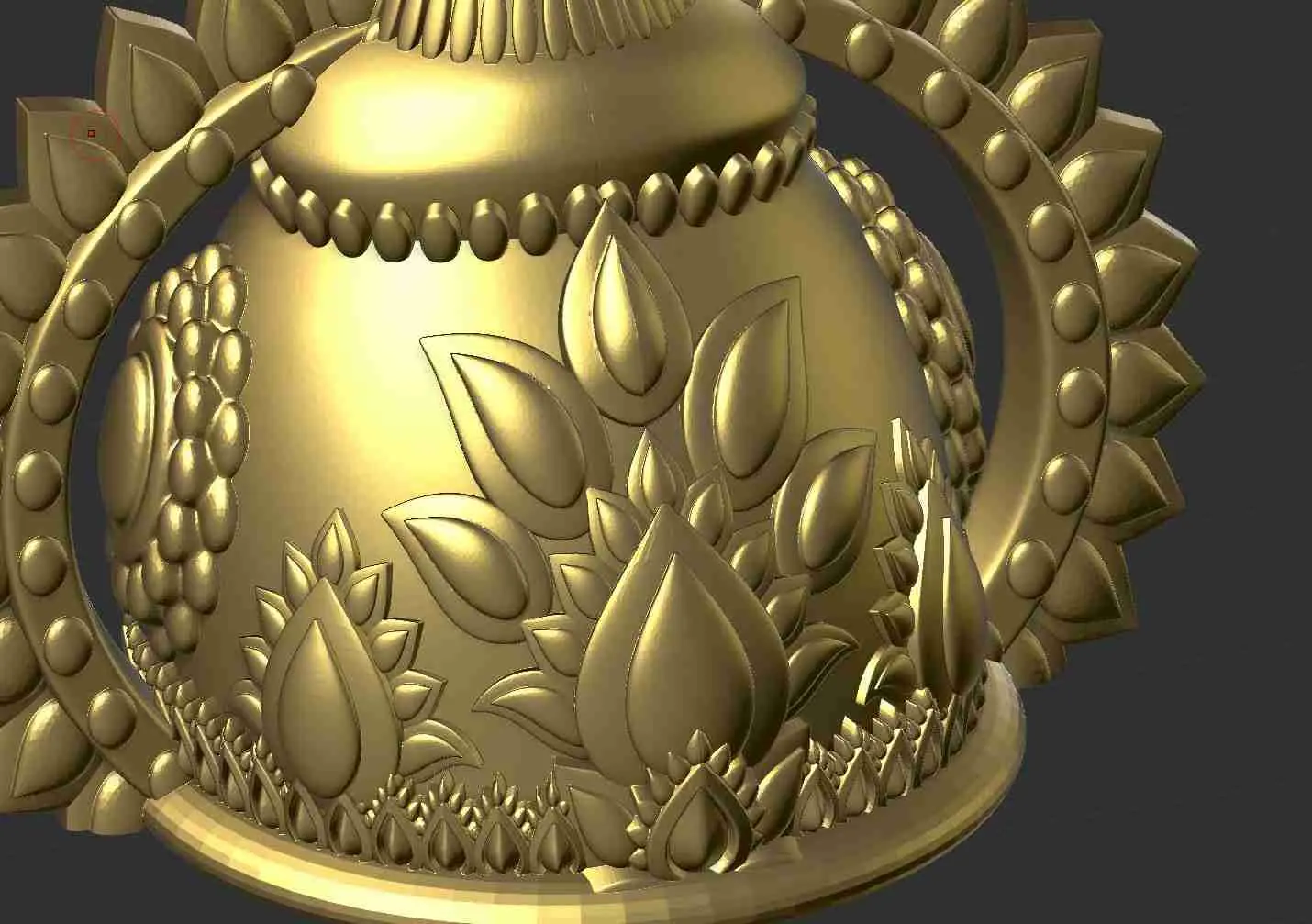 modelo de impresión 3D de la corona