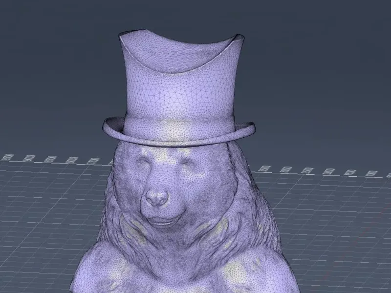 Cigar stand bear with top hat