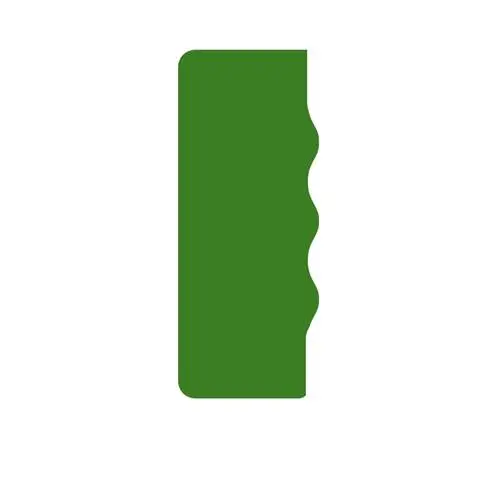 Pottery rib wave 8,5 cm